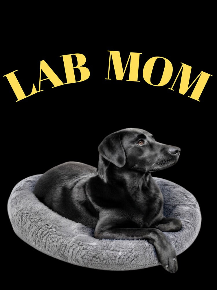 Lab Mom Black Labrador Retriever Dog Lover Gift by PRINTSCHARMINGM