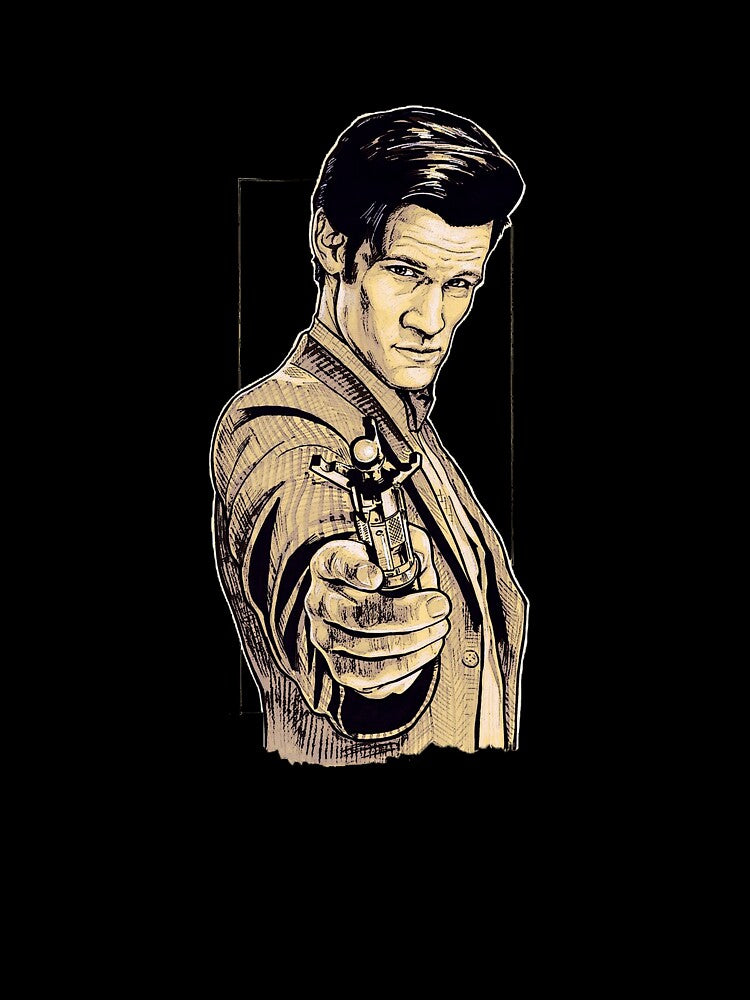 Eleventh Doctor Fanart Classic Tshirt by ladystyles