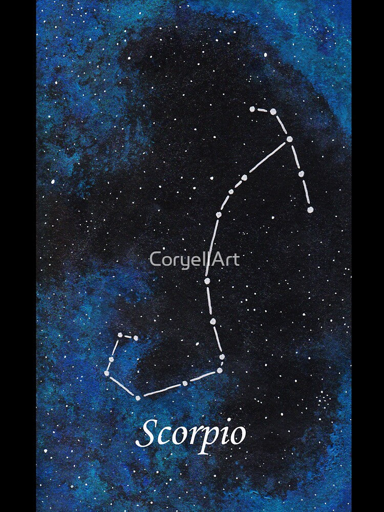 Scorpio Zodiac Sign Space Painting by CoryellArt