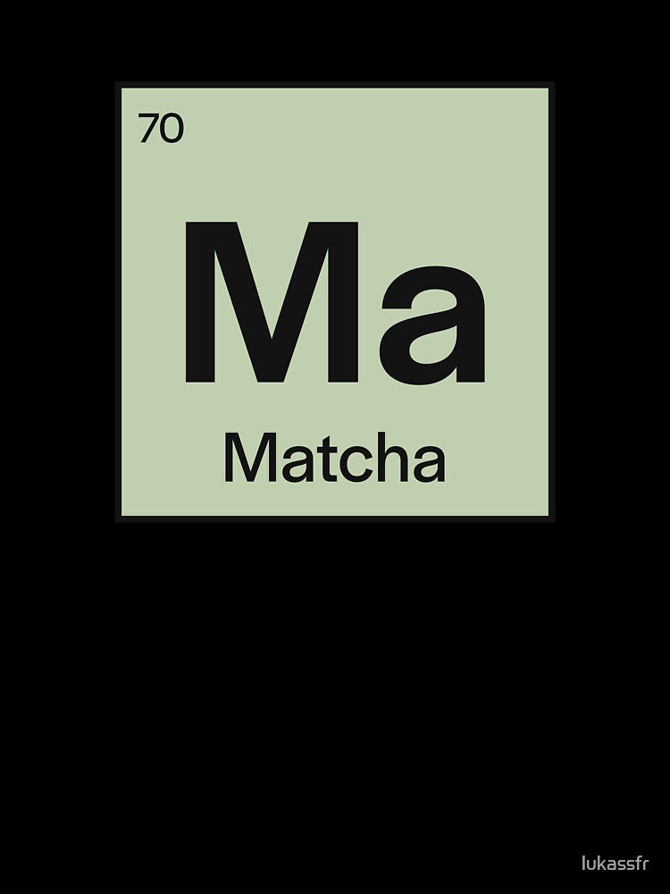 Matcha Periodic Table by lukassfr