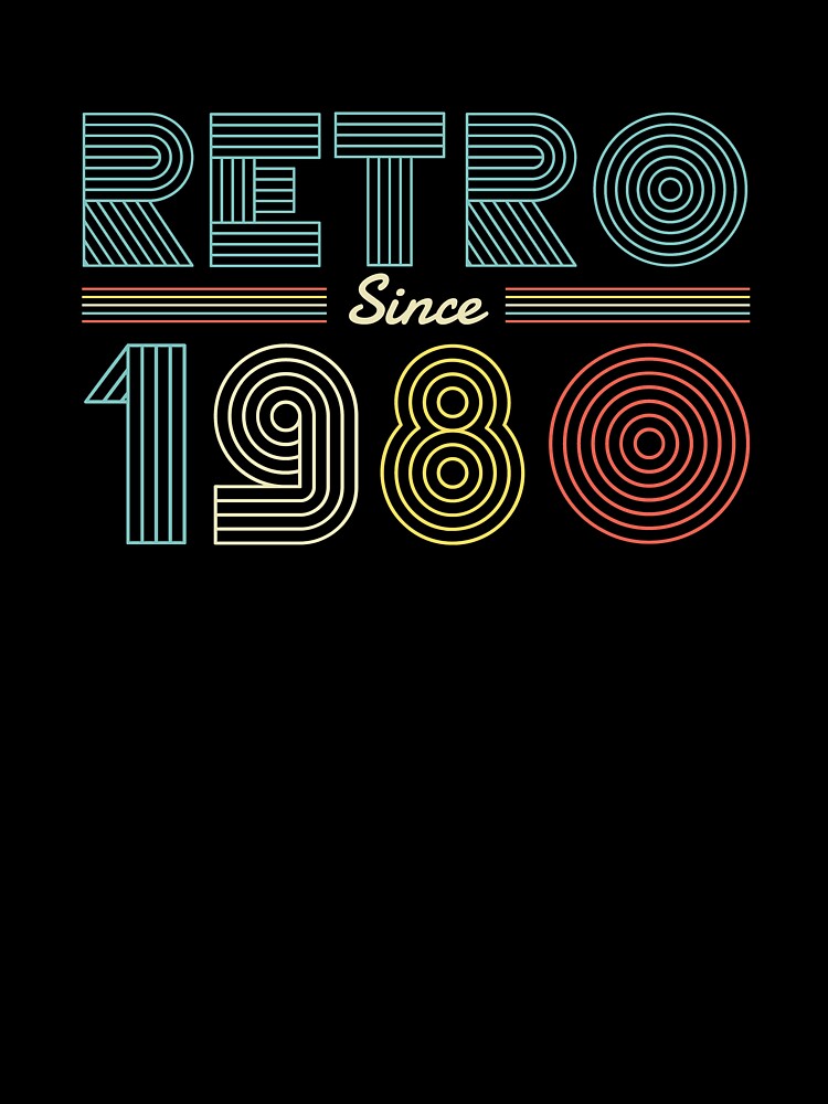 Retro Since 1980 - 80s Birthday Nostalgia by AaaleXX