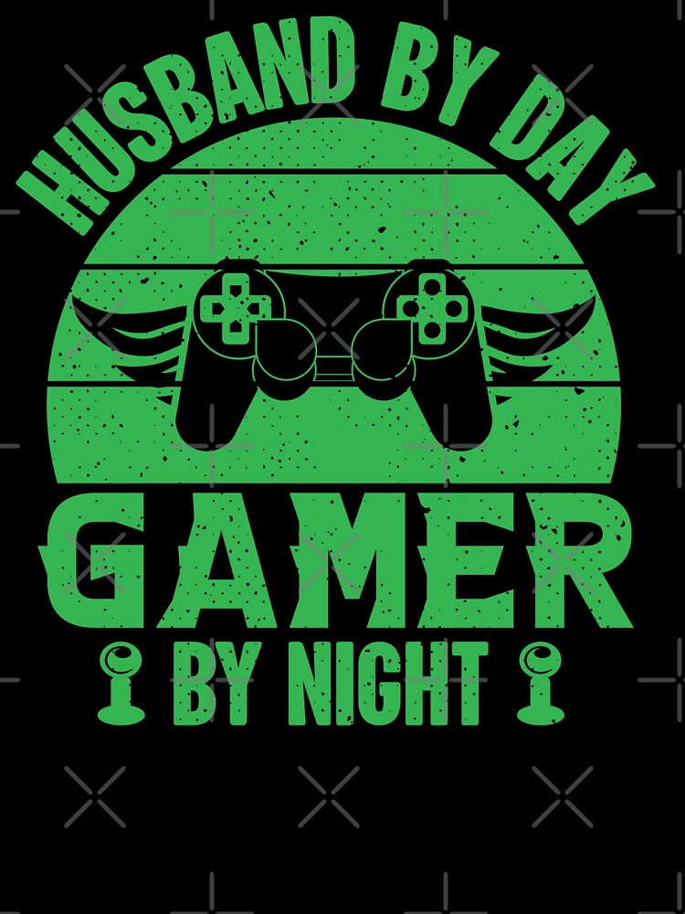 Night Gaming Hubby: Gamer Husband Controller Geek Gift by Shop Deebo