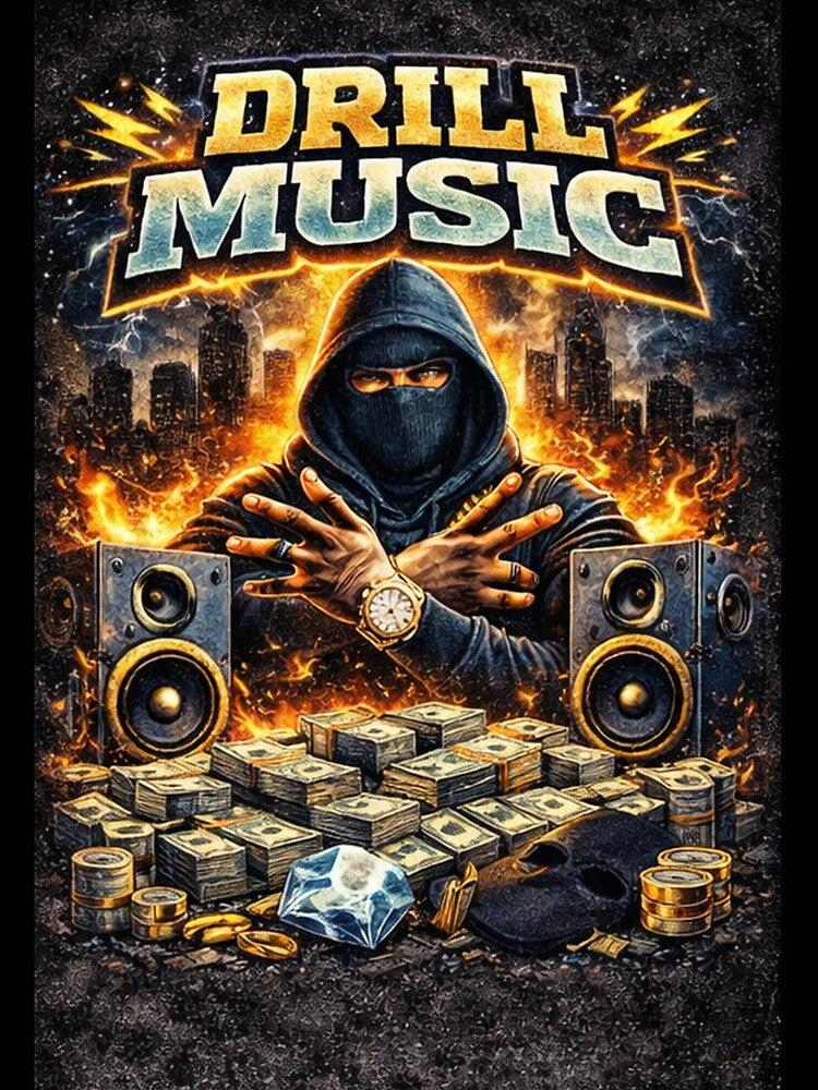 DRILL MUSIC by Blood-Red-Merch