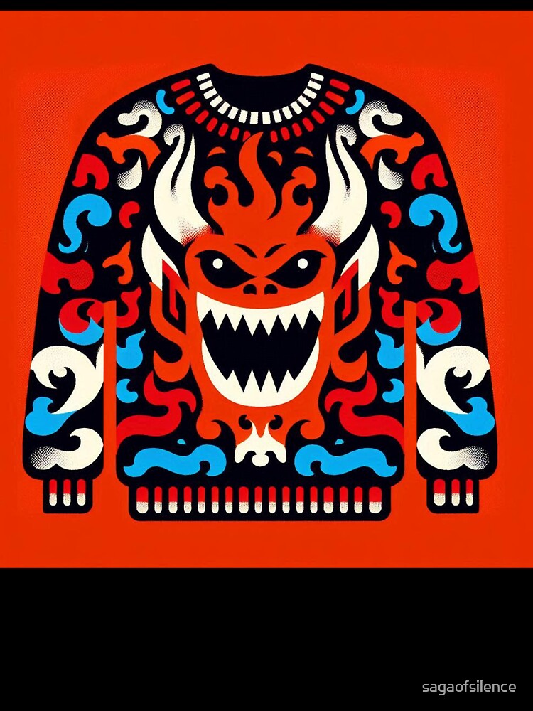 Scary Halloween - Ugly Sweater Art - 015 by sagaofsilence