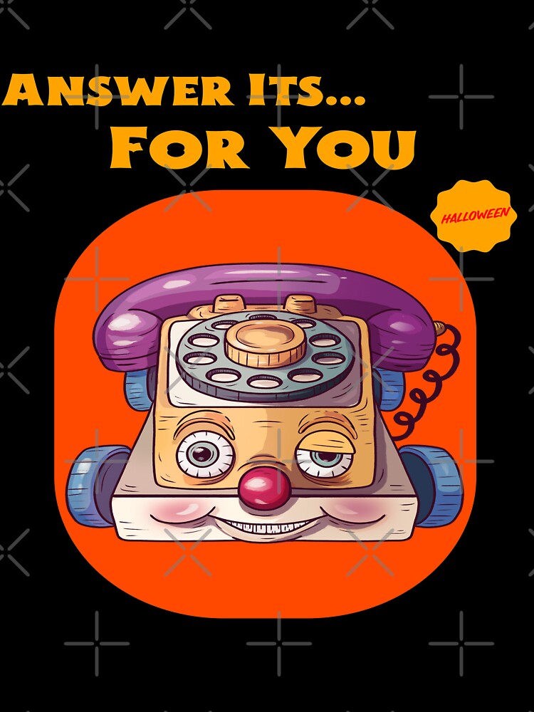 Answer Its for you - Halloween Creepy Antique Retro Vintage Kids Toy for Tshirts to Stickers by LMcDs
