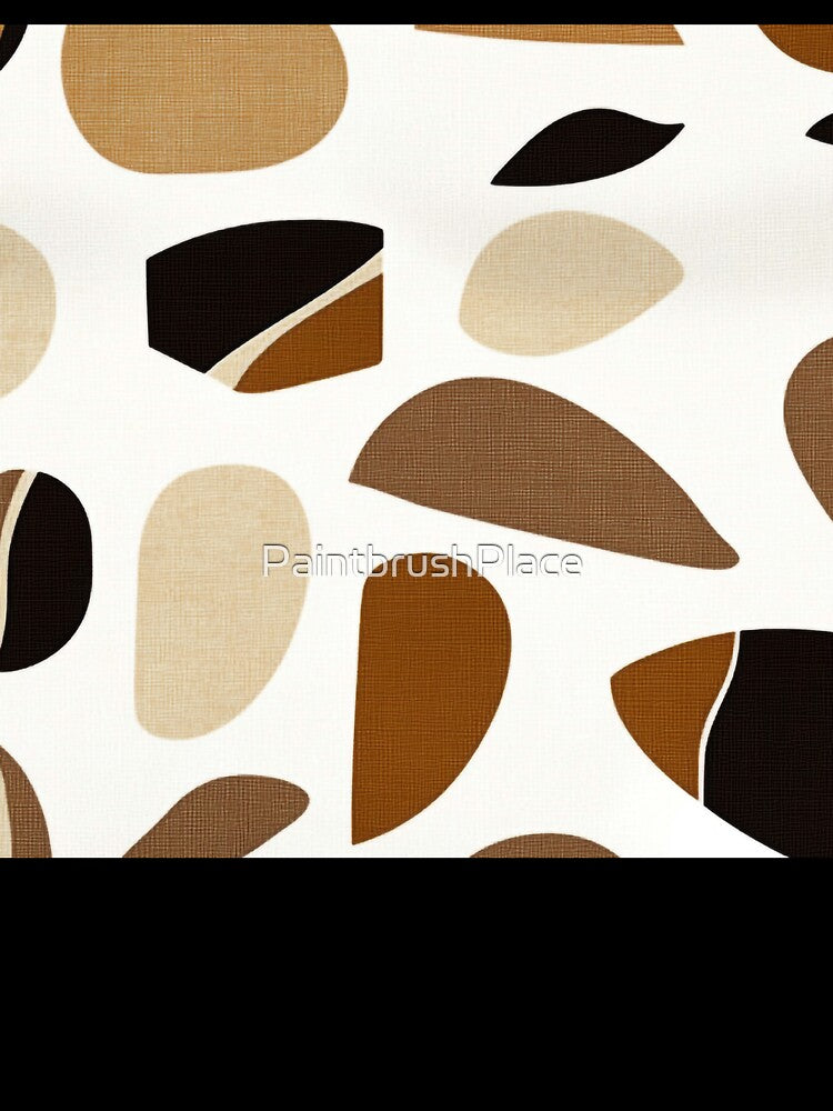 Mid-Century Modern Abstract Shapes in Earth Tones by PaintbrushPlace