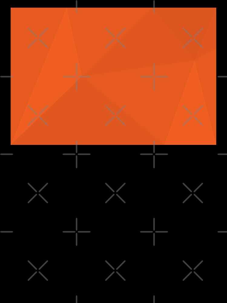 Orange, simple, modern, cool, trendy geometric illustration by theendup