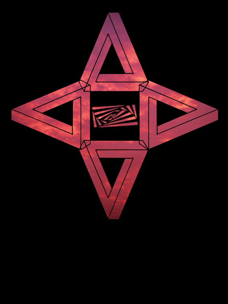 Red Sky Triangle Me Impressed Star by createVisions