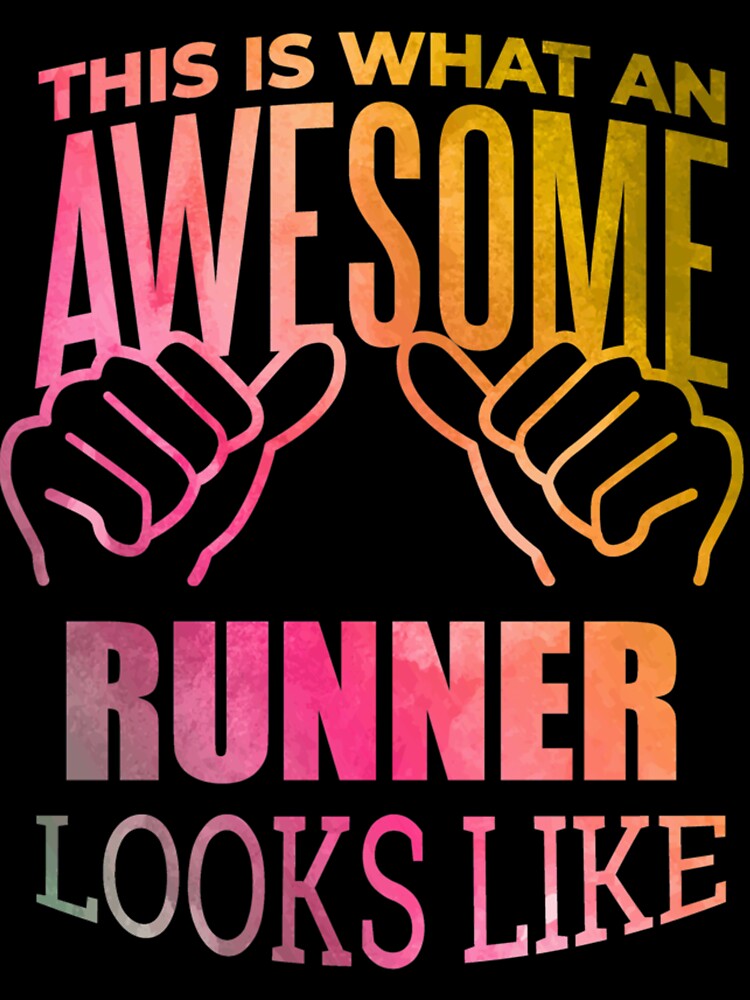 Awesome Running Gift Design in Watercolo| Perfect Gift by sherricam