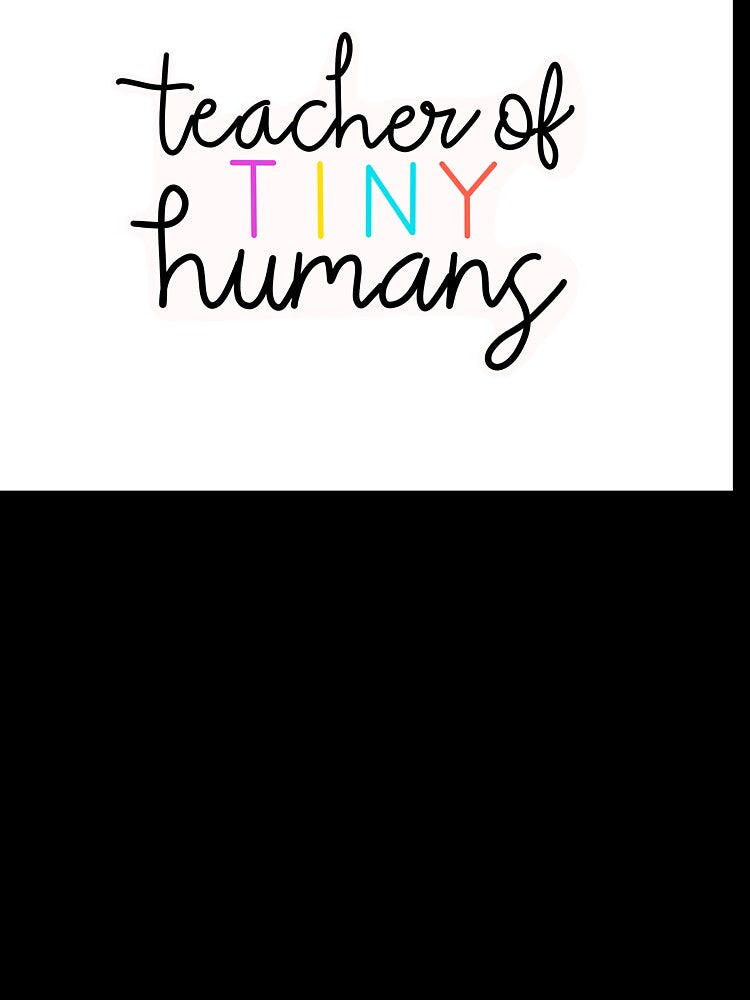 Teacher of Tiny Humans Hand-lettered Quote for Teachers by WildeandCo