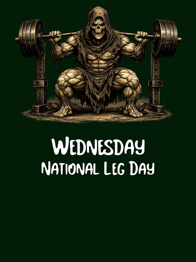 Wednesday is National Leg Day by spencestees