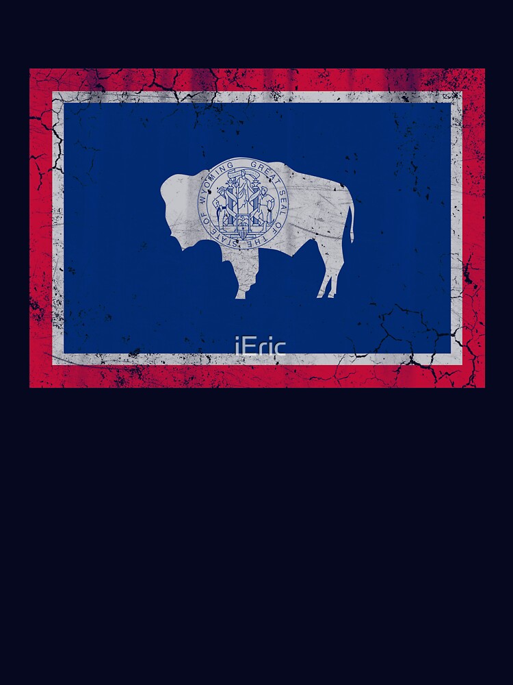 Vintage State Flag of Wyoming by frittata