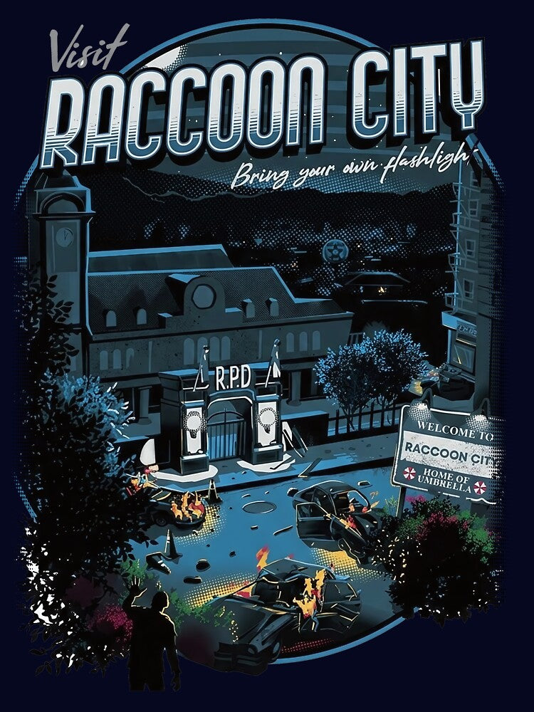 Vintage Resident Evil Visit Racoon City by KarlWade