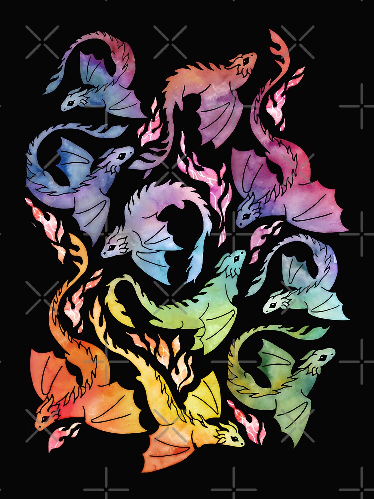 Dragon fire dark rainbow by adenaJ