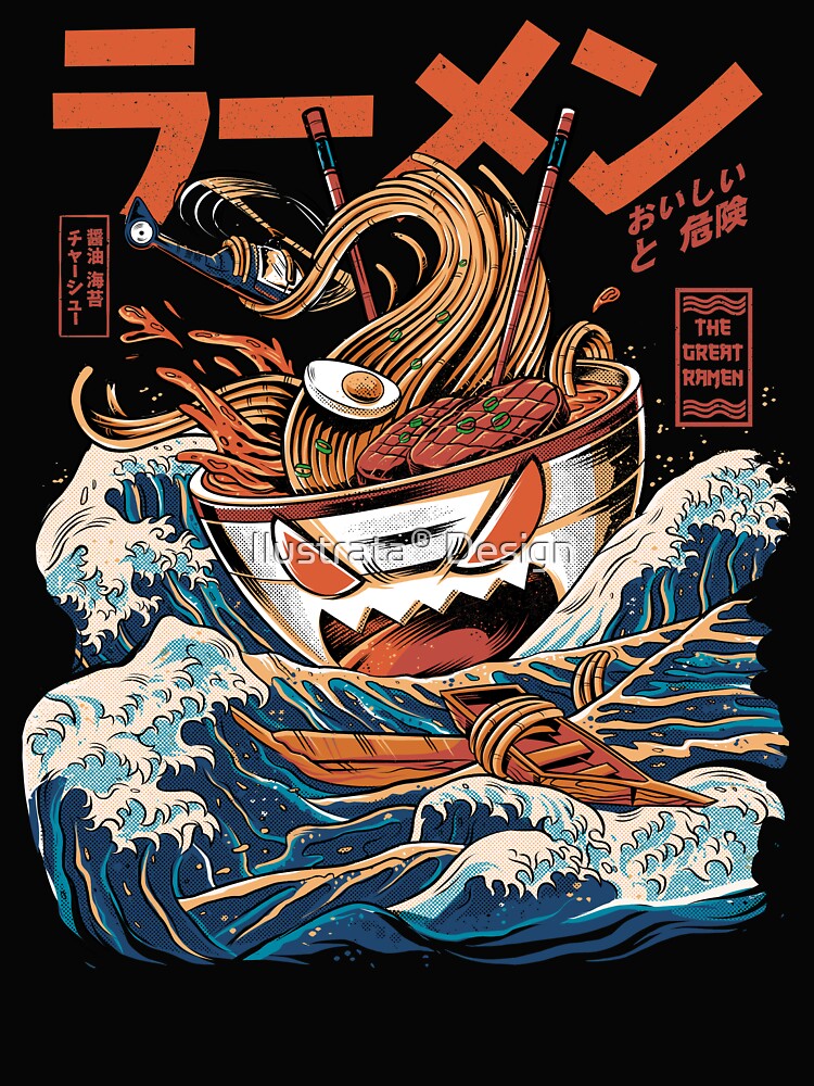 The black Great Ramen by Ilustrata®