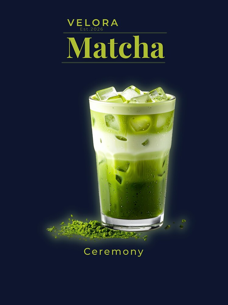 Velora Matcha Ceremony – Luxury Matcha Aesthetic | Minimal Green Tea Design by QuirkyCloud Designs