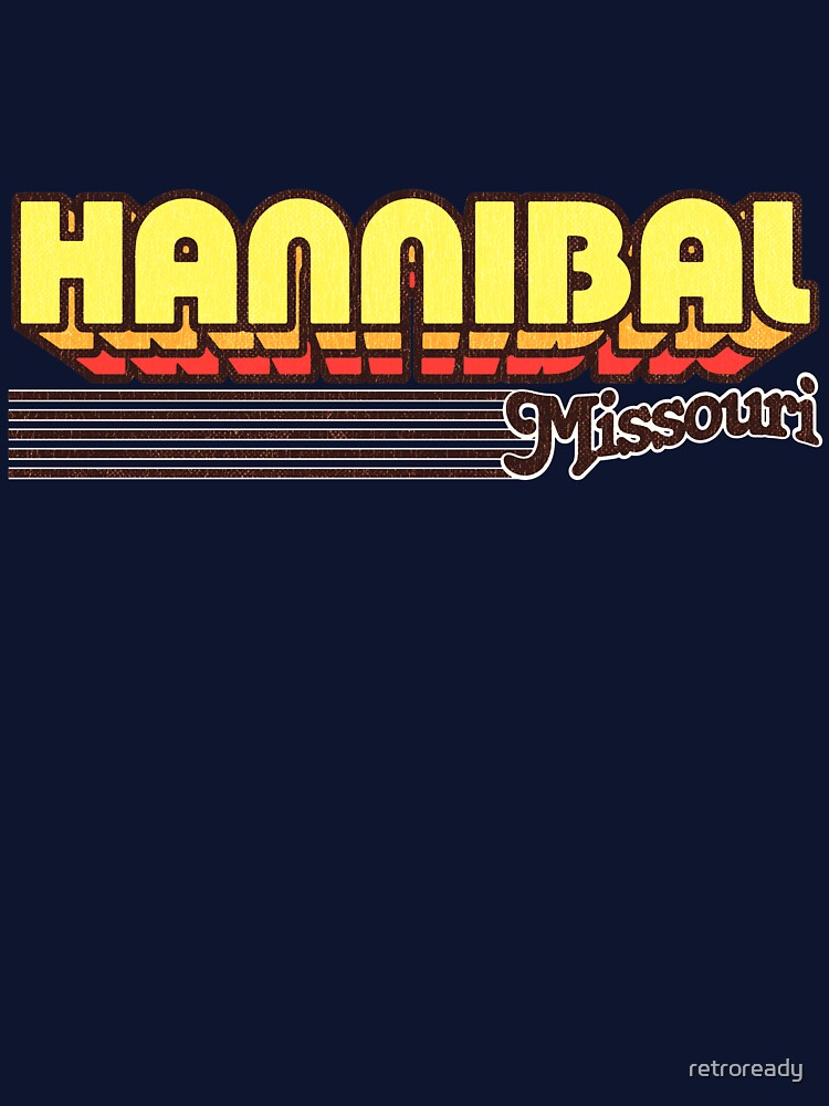 Hannibal, Missouri | Retro Stripes by retroready