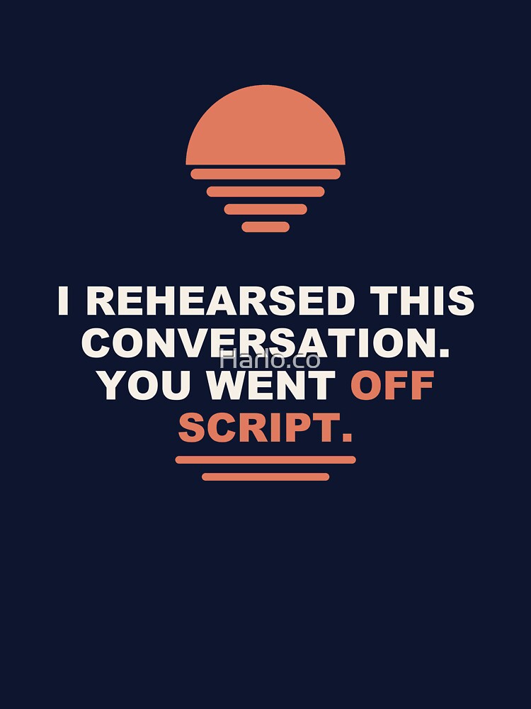Introvert Off Script - funny Introvert gift by Harlo.co