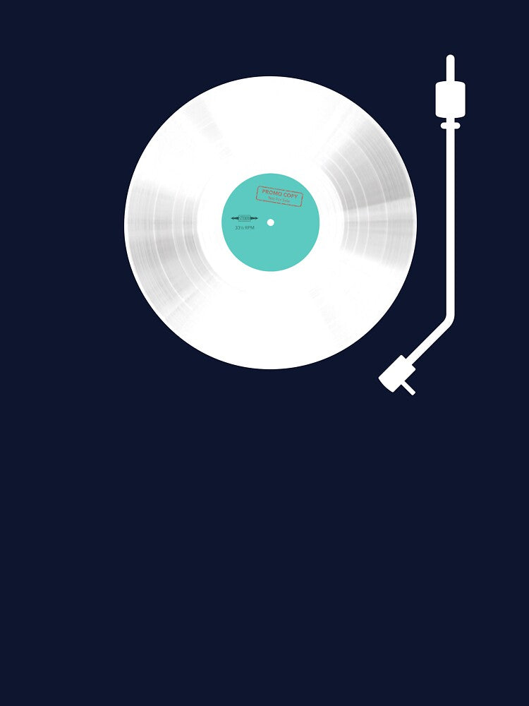 Vinyl record promo copy with turntable arm by Asterisk-a