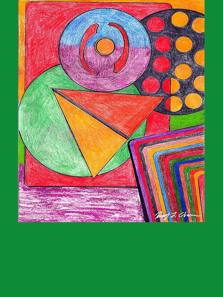 Vibrant Abstract Totem by Haxson37art
