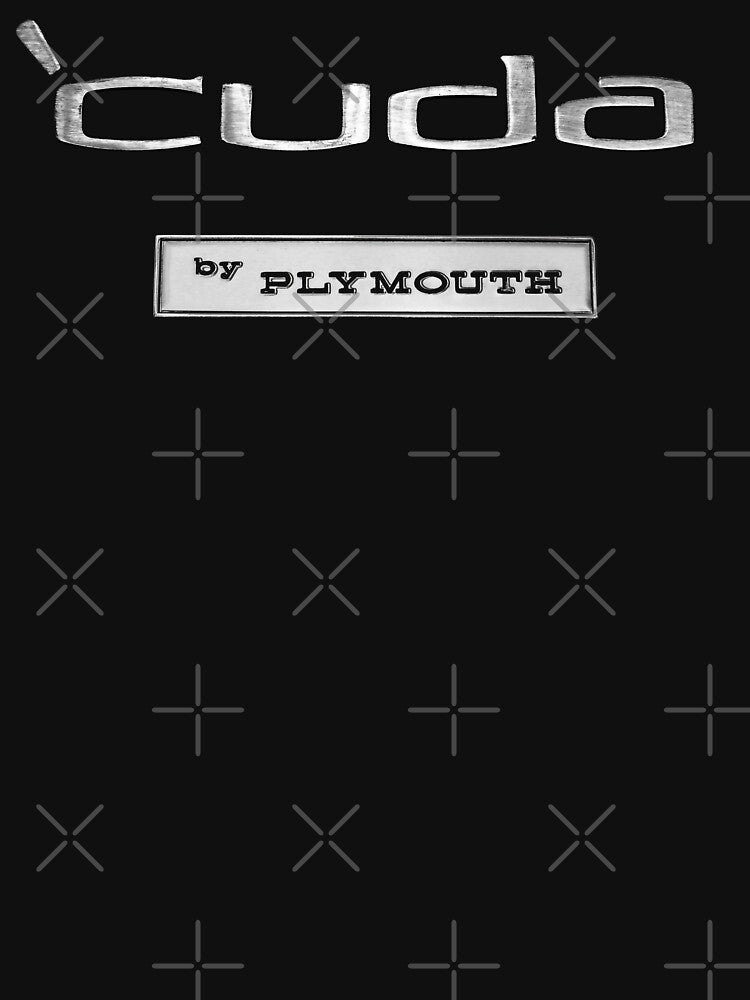 Plymouth Cuda Tail Panel Emblems Inspiration - (large design) by Sandkuda