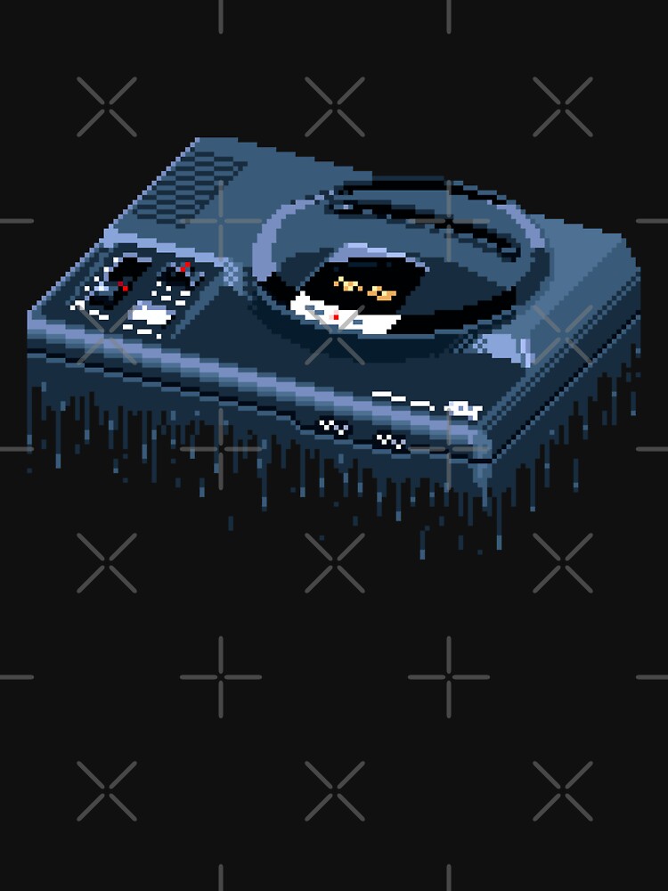 Mega Drive in Space pixel art by Retroperks