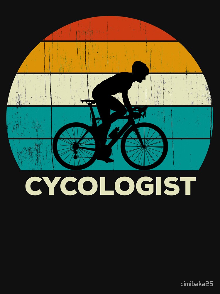 Retro Cycologist - Funny Cycling Cyclist by cimibaka25
