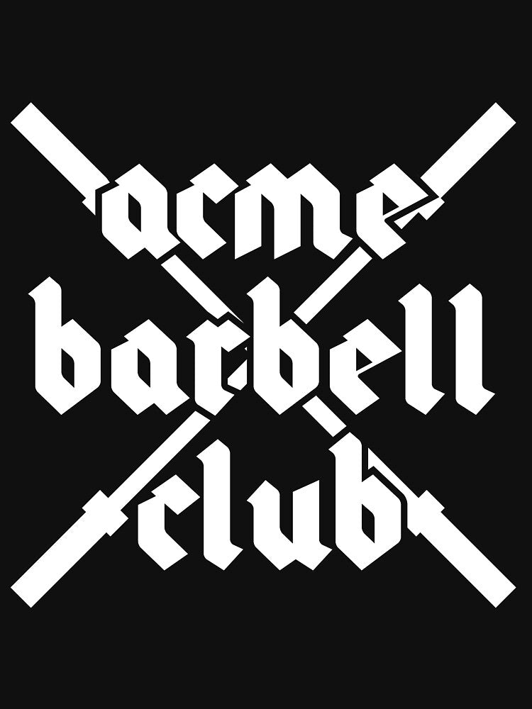 ACME Barbell Club - White by strongershirts