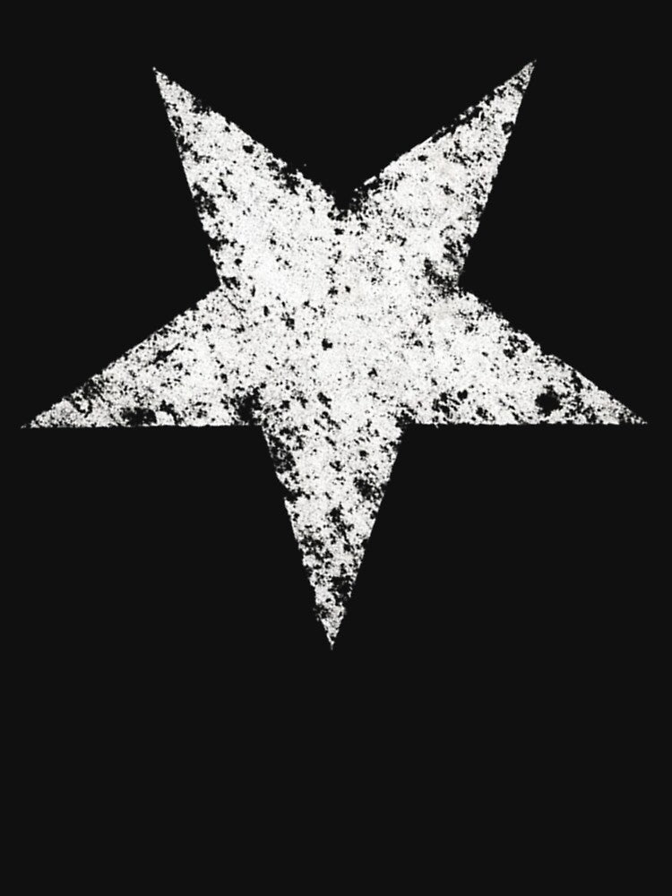 Vintage Distressed Grunge Star Aesthetic Art - Inverted by Dragonmotor Media