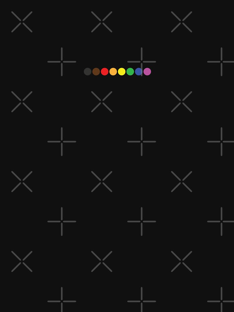 Inclusive LGBTQ Pride Dots | Subtle Minimalist Gay Pride Flag Colors by averydavage