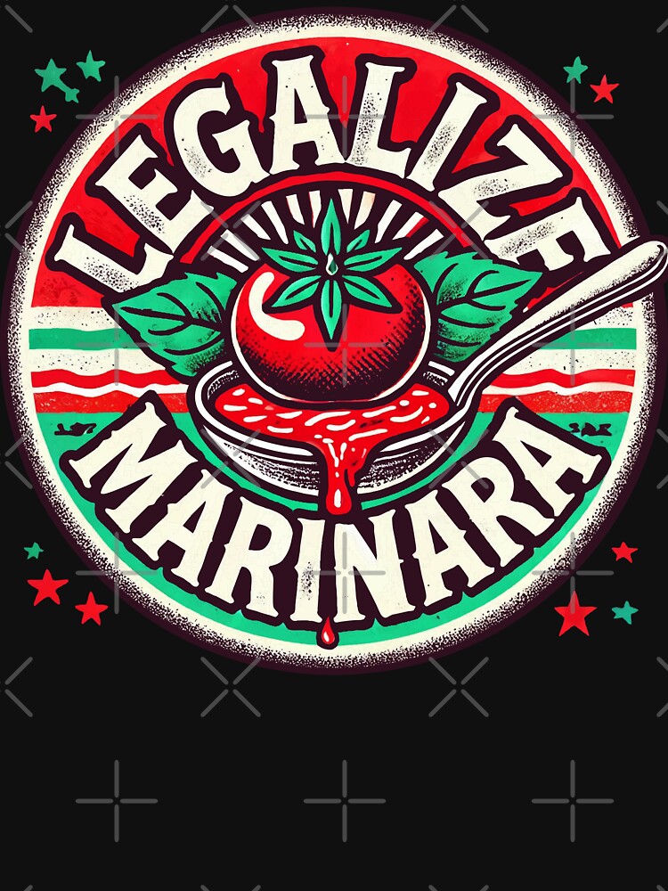Legalize Marinara Funny Tomato Sauce Design by Victor Shadehorn