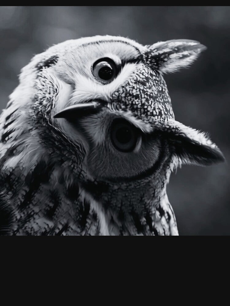 Owl, in Black & White by Wildlife BW