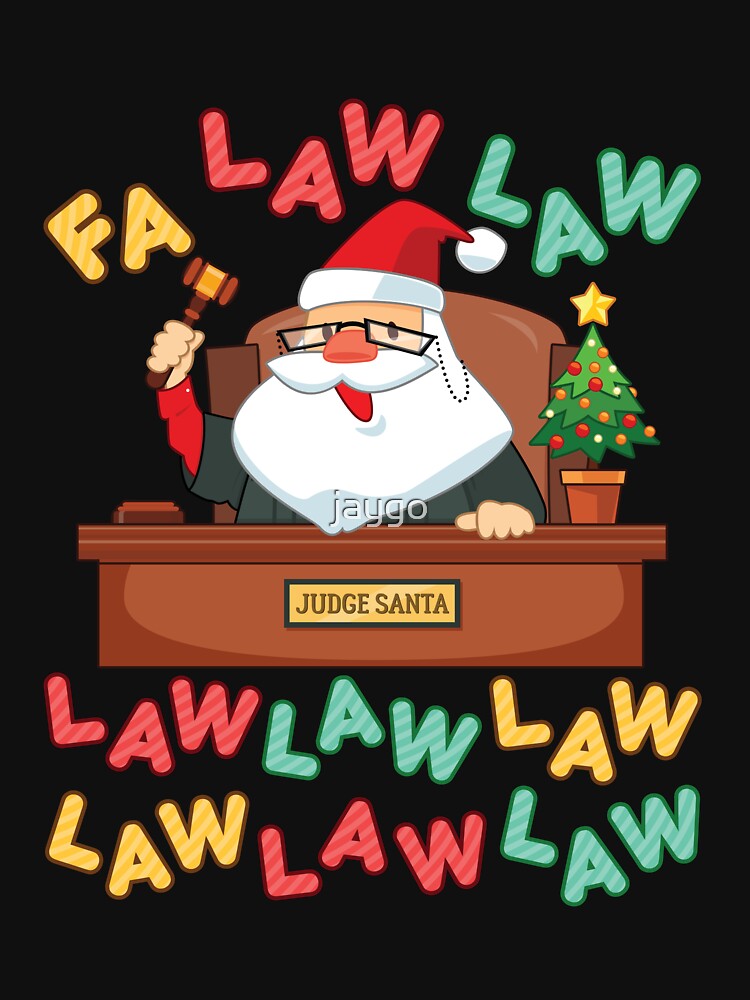 Funny Lawyer Christmas Santa Fa Law Law by jaygo
