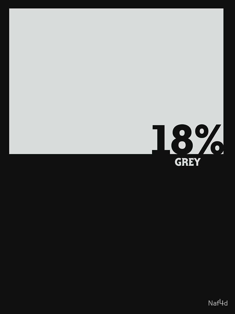 18% Grey Test Tee by Naf4d