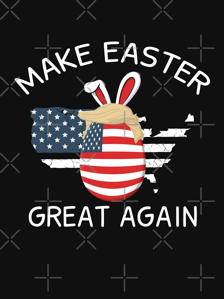 Funny Trump Bunny Egg Hunt Make Easter Great Again Design by Nemcha-Tee