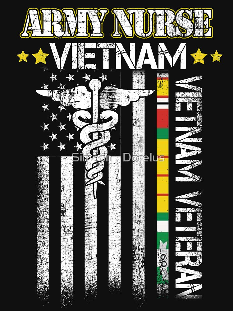 Army Nurse Vietnam - Army Vietnam Veteran Army Nurse Corps by Simeon	 Dorelus
