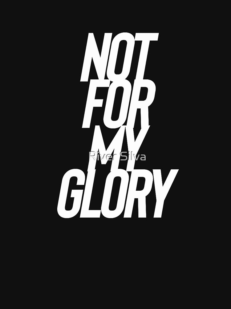 Not For My Glory Christian Faith Bible Verse Inspirational Christian Typography Graphic by River Silva