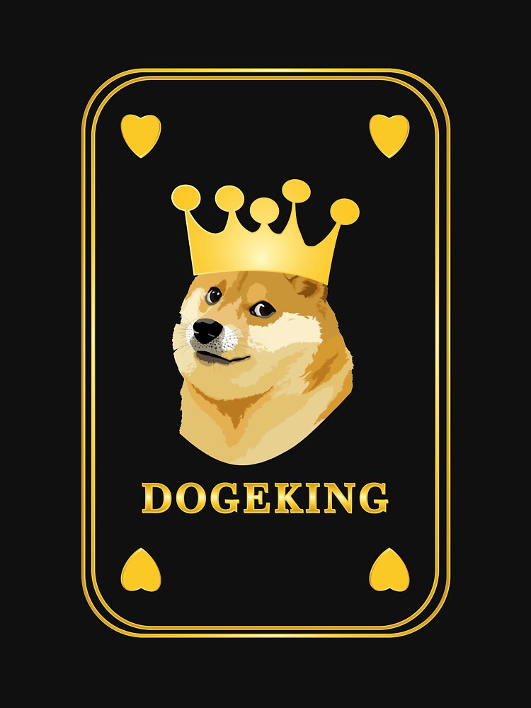 Doge coin crypto currency king card by ZieProject