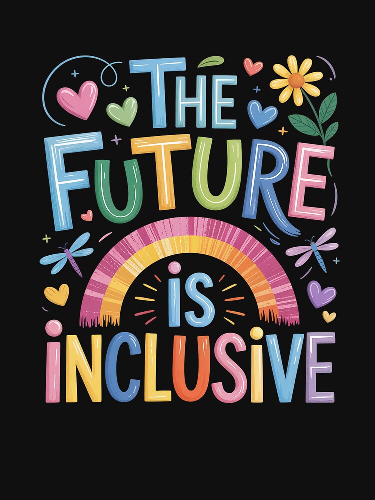 The Future Is Inclusive Rainbow Pride Lgbtq by JonGogue