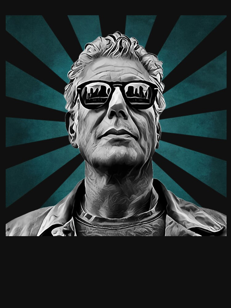 Anthony Bourdain II Retro Pixel II 70s by GeneCummerata