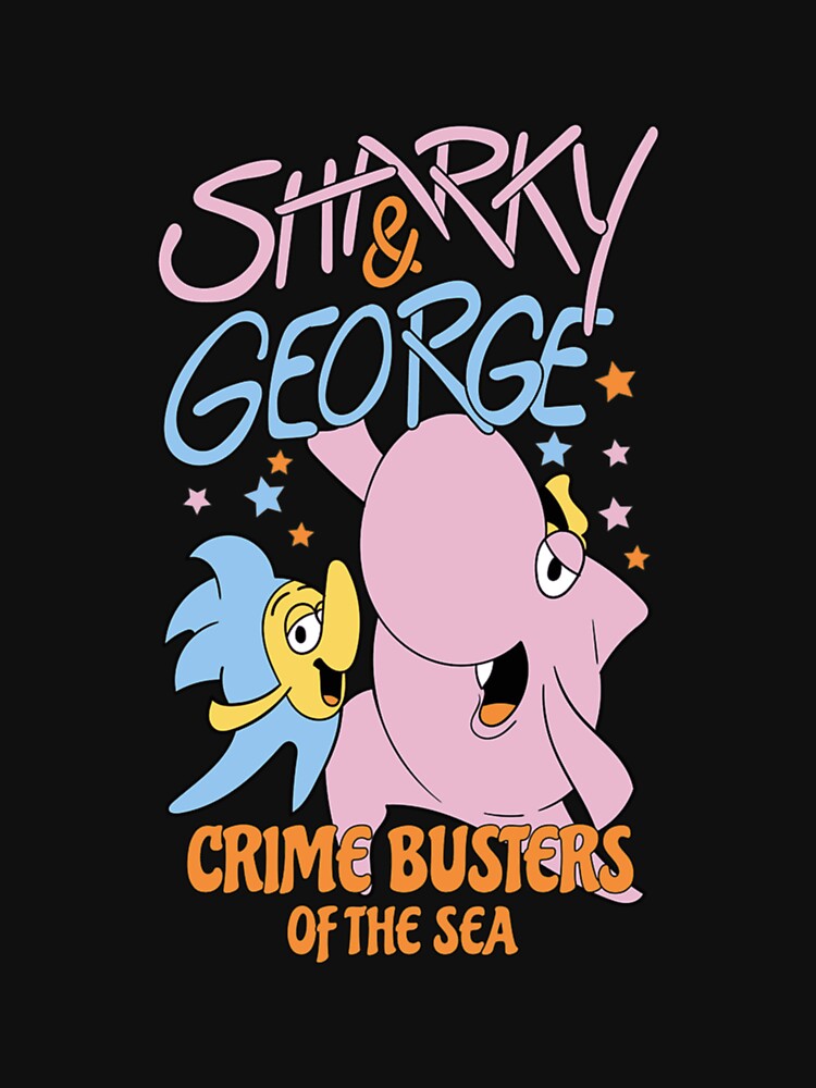 Sharky George Cartoon Graphic Design by stacybattzo