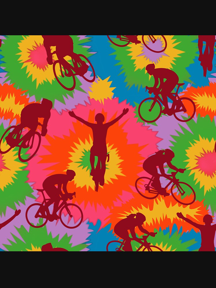Cycling Colorful Pattern by MobertsonArt