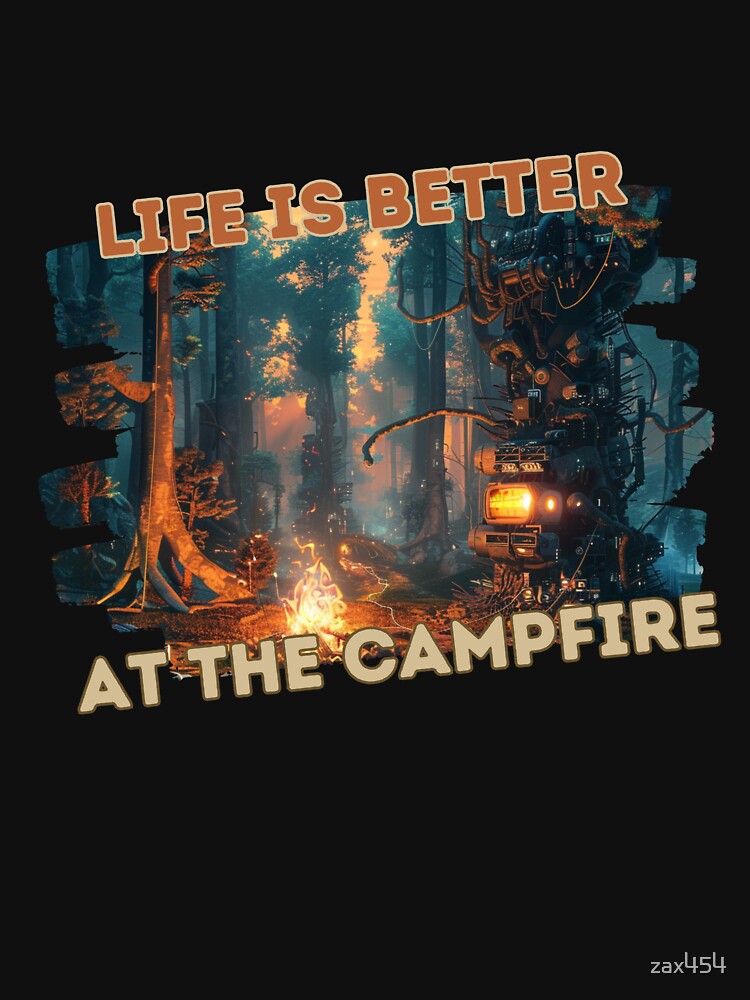 Life is better at the campfire shirt design by zax454