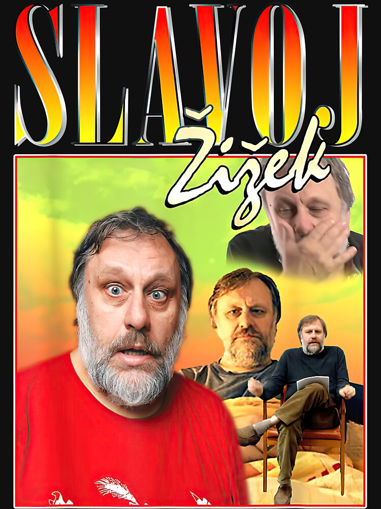 Slavoj Zizek 90s Bootleg Rap Homage Leftist Philosopher T-Shirt by CharlesFurlow