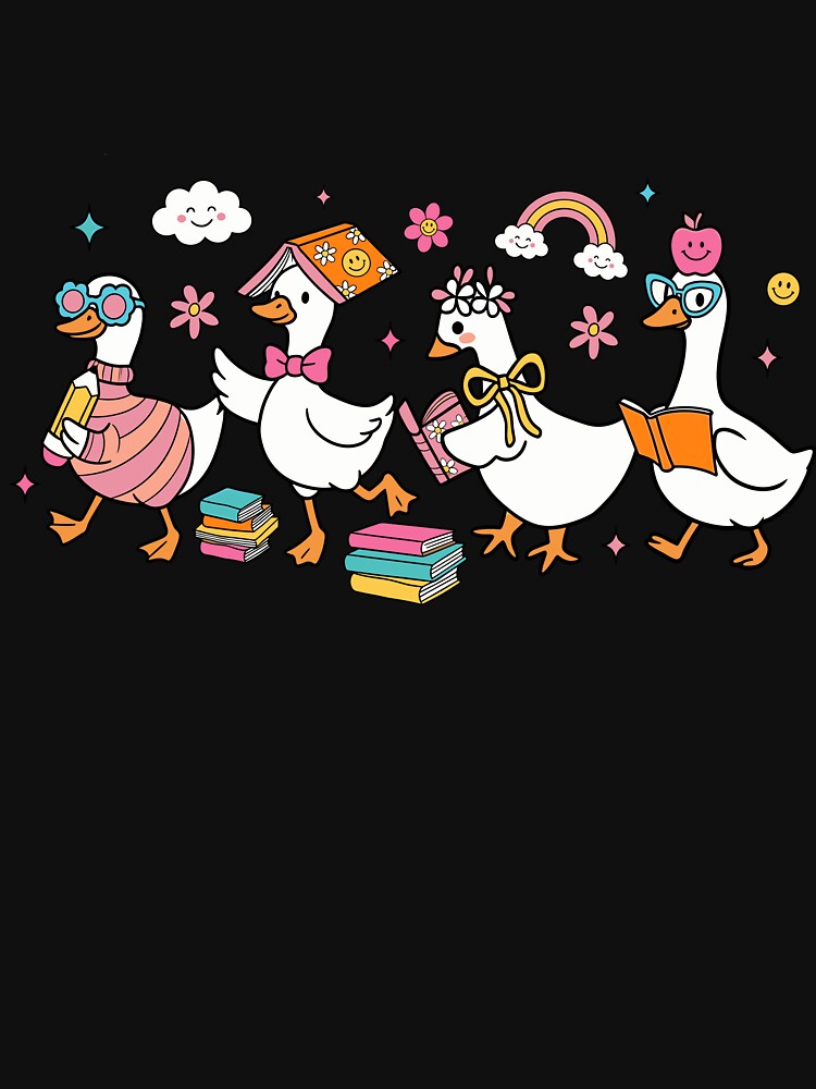 Cute Retro Back to School Goose Kids Teacher by KroghDs