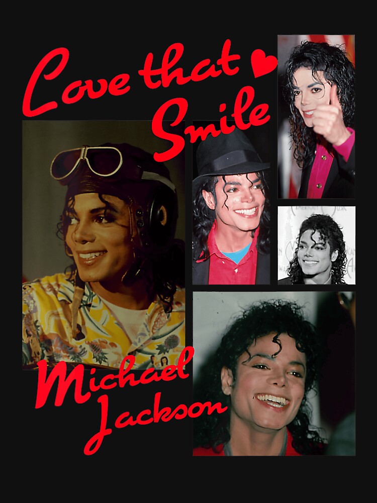 Michael Jackson Love That Smile Vintage Pop Graphic Design by layprotuninec