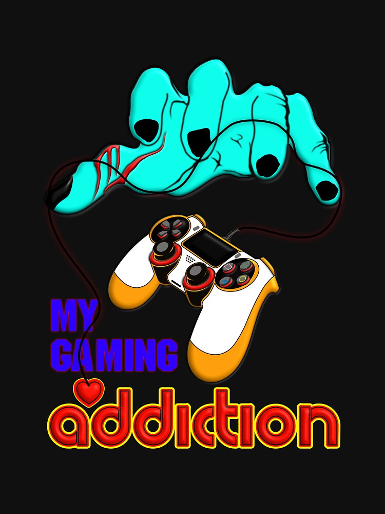 My Gaming Addiction, Gaming Graphic Tee by T2T-ees