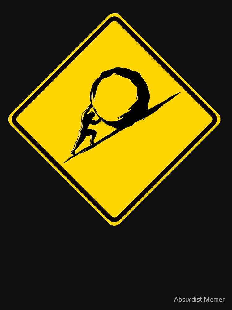 Sisyphus Crossing by Absurdist Memer