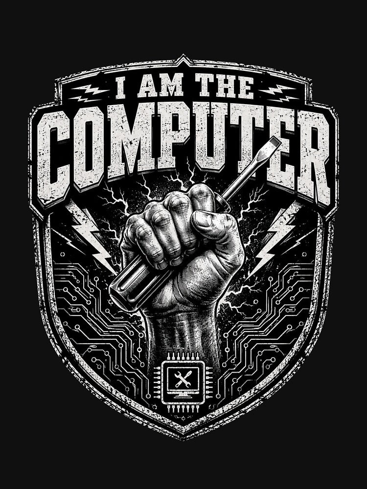 Computer Repair Technician Tech Worker I Am The Computer by Enamy-DaD