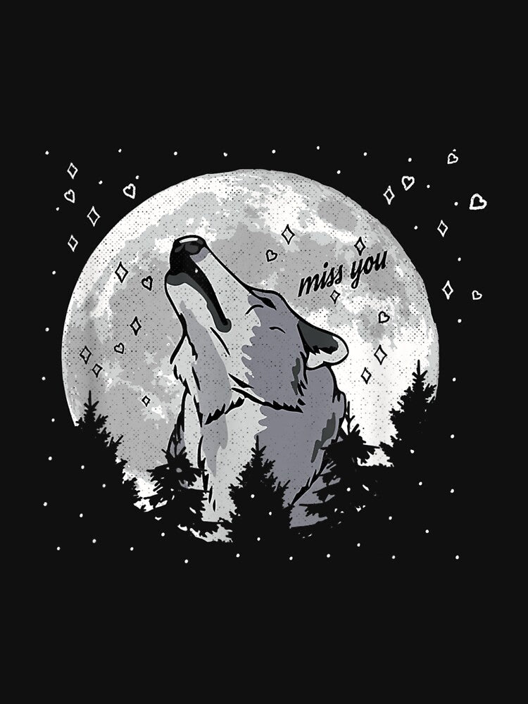 Romance Lone Outdoor Wolf Heartbreak Couple Love by 77tara